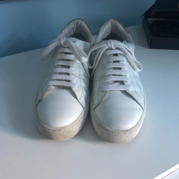 VINTAGE BURBERRY White Sneakers Size 38 Women’s - Picture 6 of 7